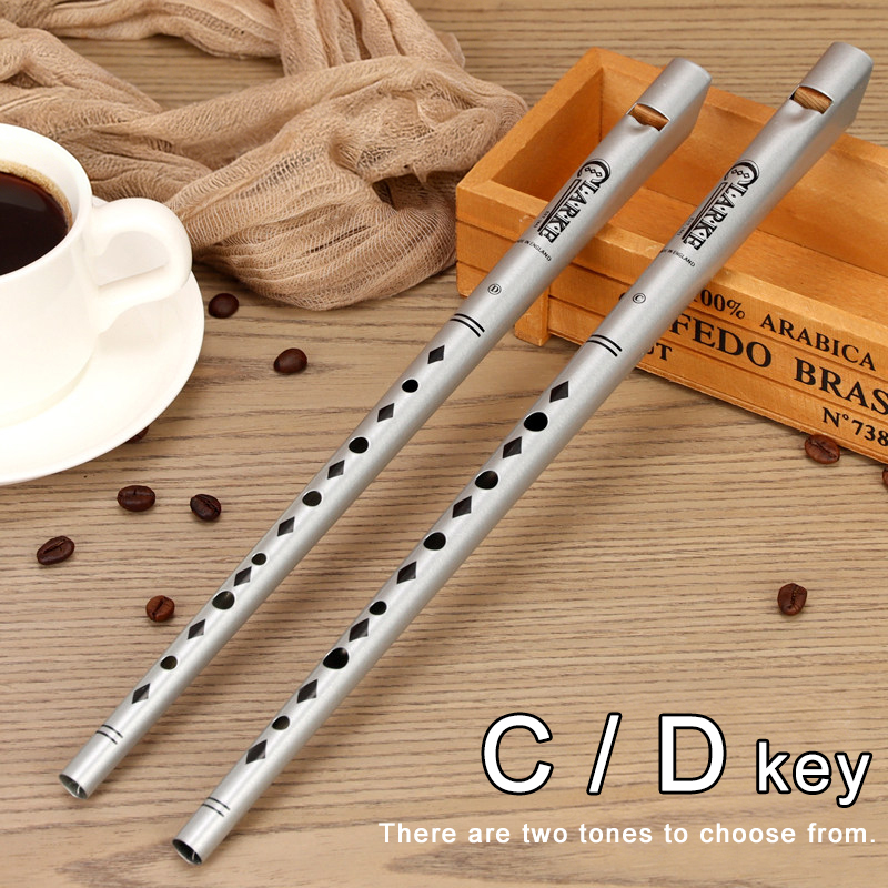 Musical Instrument Irish - Традиционная ирландская флейта Кларка, серебряная, в
