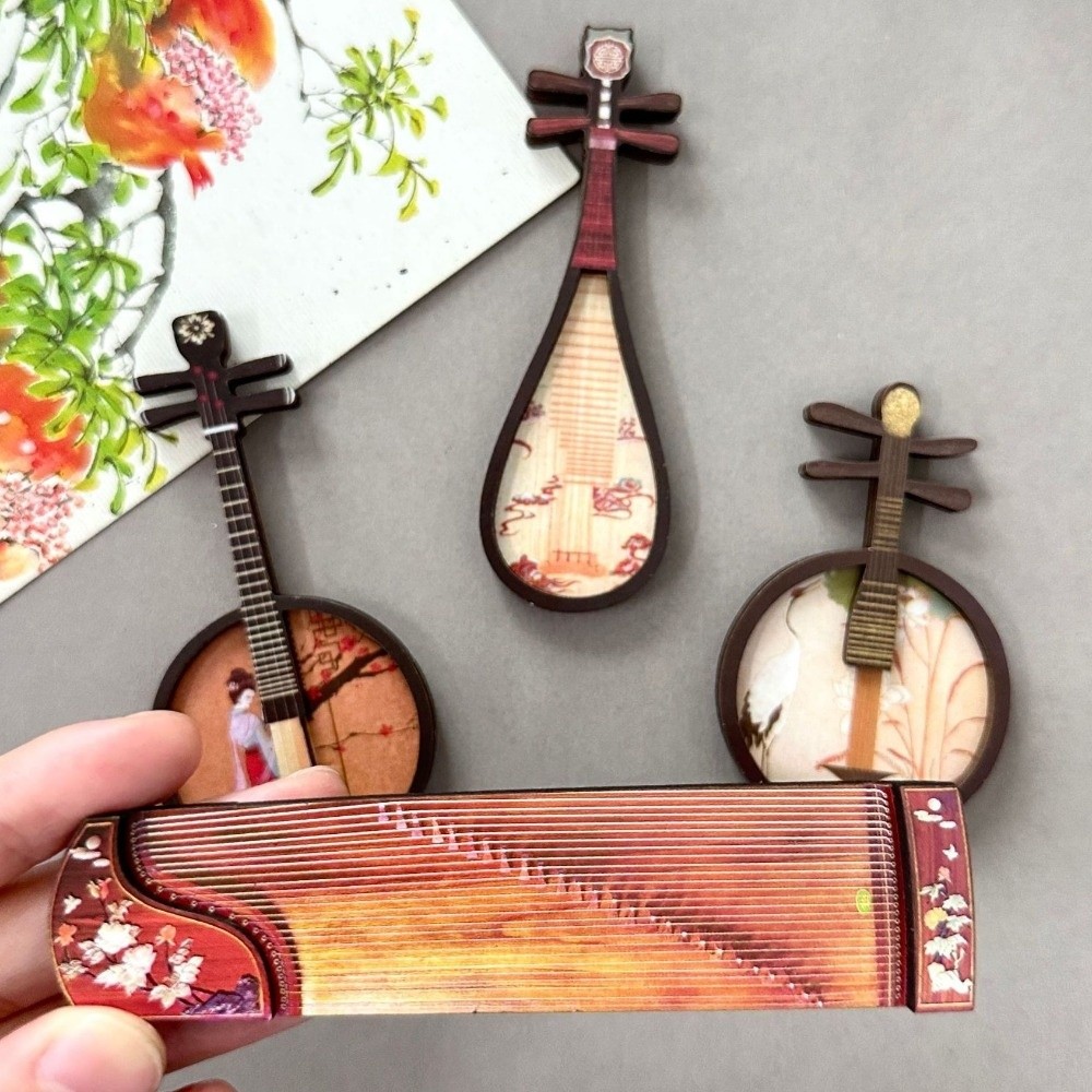 Набор из 4 магнитов на холодил – обзор и цена Musical Instrument Ancient