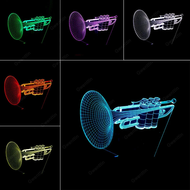 Ночсветильник с 3D иллюзией, с – обзор и цена Musical Instrument No Touch